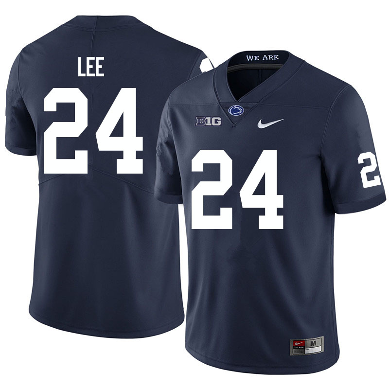 Men #24 Keyvone Lee Penn State Nittany Lions College Football Jerseys Sale-Navy - Click Image to Close